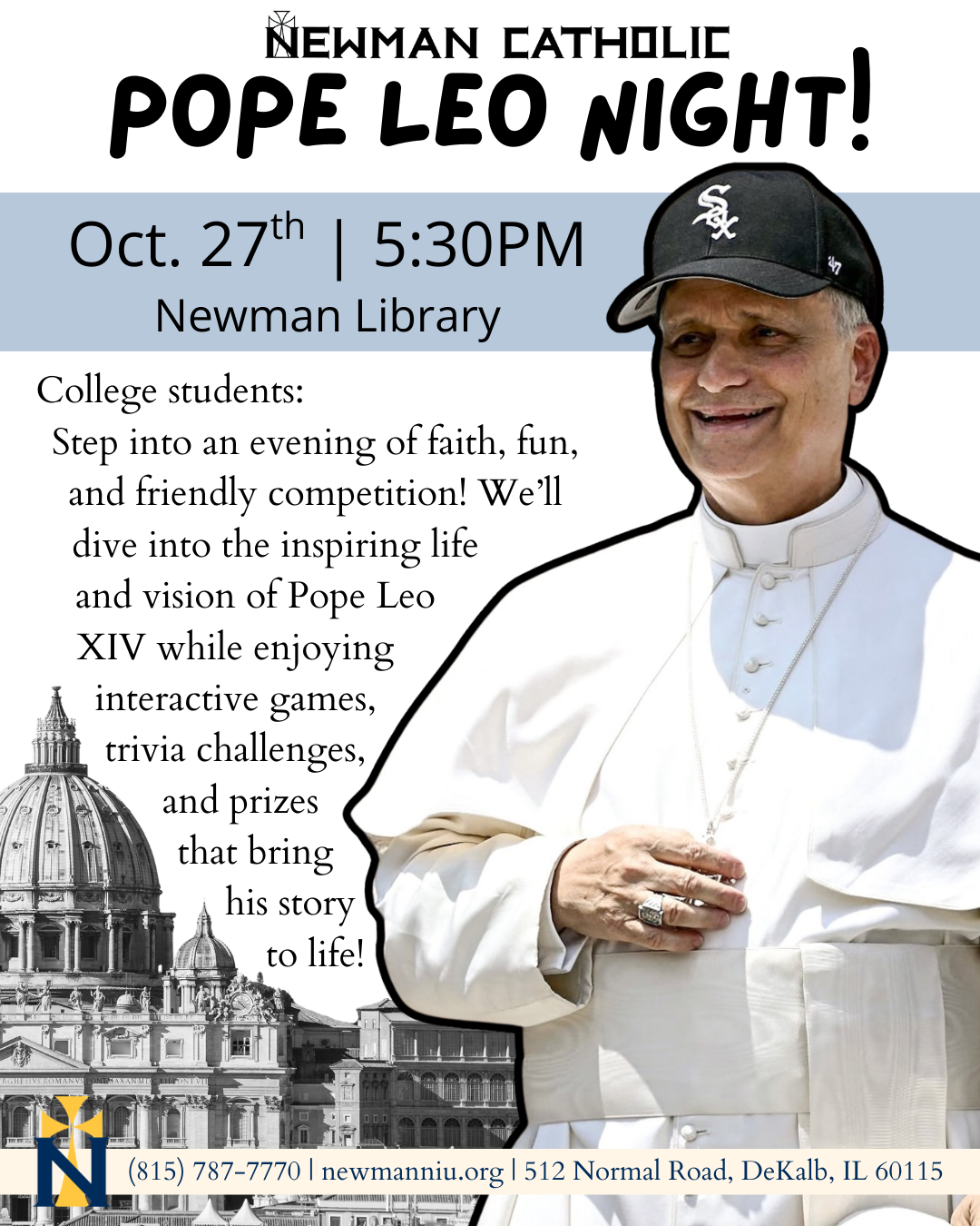 Pope Leo Night, Oct. 27th, 2025